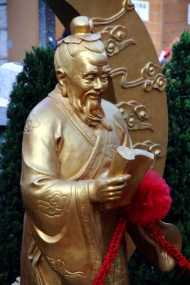 Confucius, Sik Sik Yeun Wang Tai Sin temple, Diamond Hill, Kowloon, Hong Kong