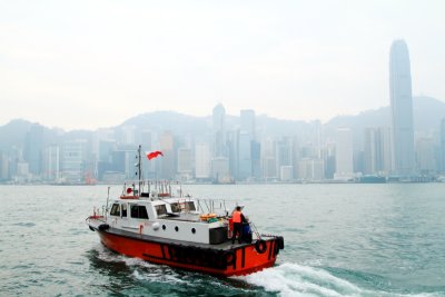 Coast guard boat to Hong Kong