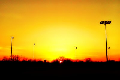 First spring sunset in 2012