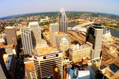 View from Carew Tower, Cincinnati, Ohio