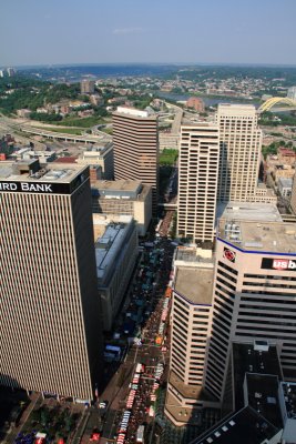 Downtown Cincinnati, View from Carew Tower, Cincinnati, Ohio