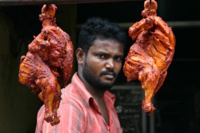 Two chicken to be vegetarian?, Madurai