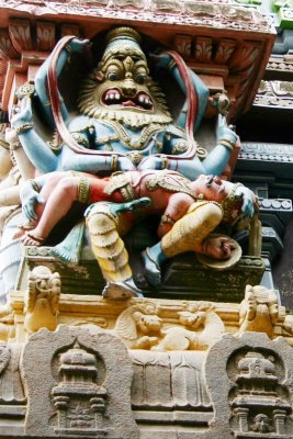 Narasimha Avatar, Meenakshi temple, Madurai, India
