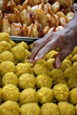 Laddus, Meenakshi temple, Madurai, India