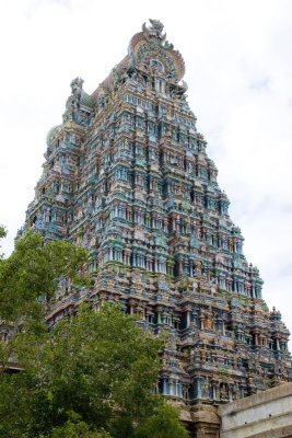 North gopuram, Meenakshi temple, Madurai, India