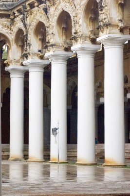 Grand Columns of the Thirumalai Nayak Palace, Madurai