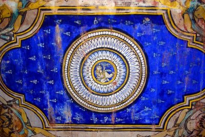 Painting 1 on the ceiling, Brihadeeswara Temple, Thanjavur, India