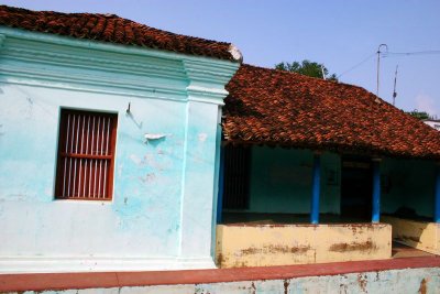 House with a traditional Thinai, Umayalpuram,Tamil Nadu