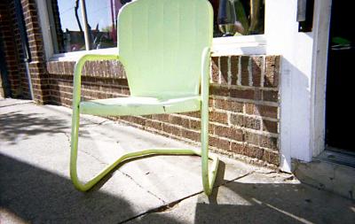 Yellow Chair in Deep Ellum, 1998