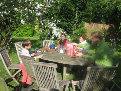 In Beck's garden