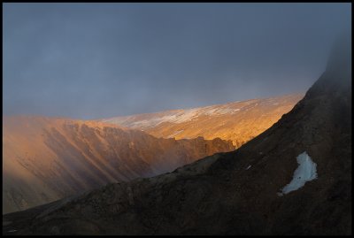 Evening light near Monacobreen