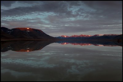 The water reservoir near Longyearbyen