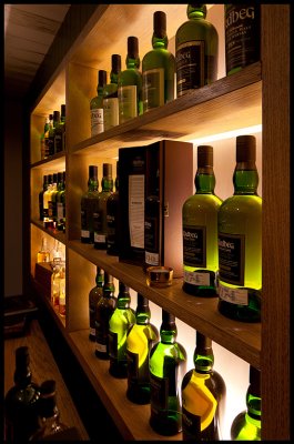 A selection of Ardbeg whisky