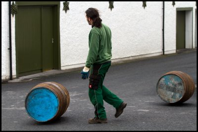 Ardbeg barrels just been filled and moved to the warehouse