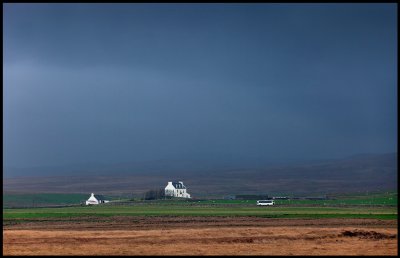 Bad weather on Islay - driving from Port Ellen to Bowmore