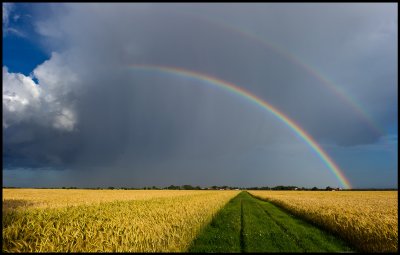 Double rainbow over Pilekulla (Södra Möckleby)
