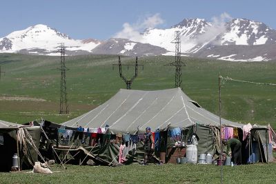  Yezad camp at 3000 m near Mt Aragats