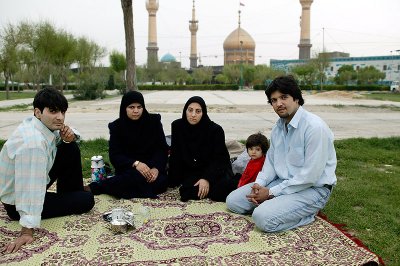 Khomeini grave monument - a popular picknick spot