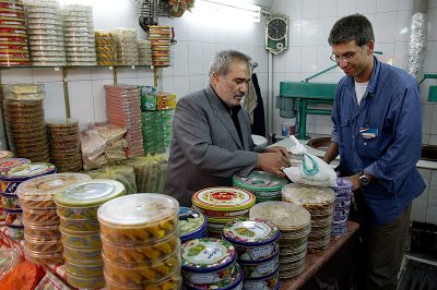 Buying sweets in Qom
