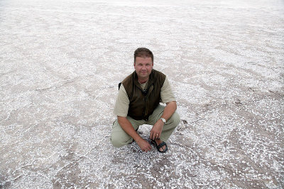 The Photographer in Dasht-e Kavir (Salt desert)