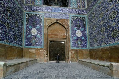 Big door at Emam mosque in Esfahan