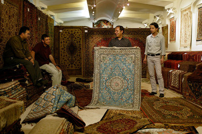 Buying carpets in Iran