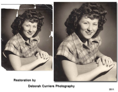 Restored image of my Mother-in-law