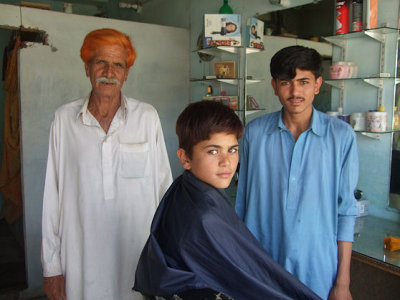 Raheem hajaam.One of the oldest barbers in Samahni town