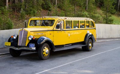 One of the Classic Yellow Tour Buses