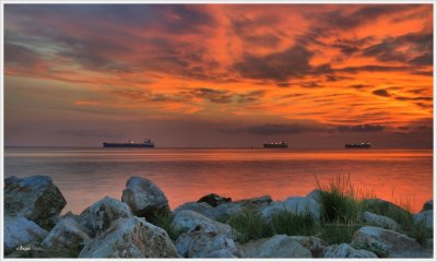 Sunrise on the Ship Channel