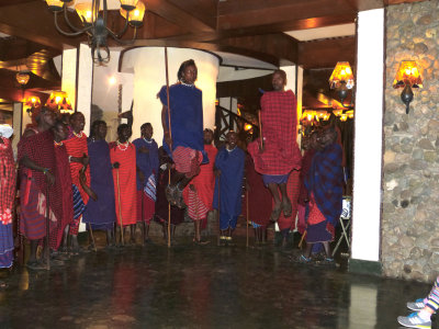 Masai Dancers in the air
