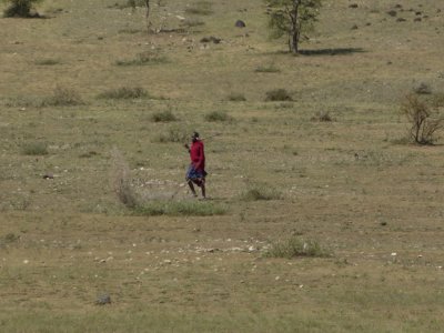 Herder on Serengeti