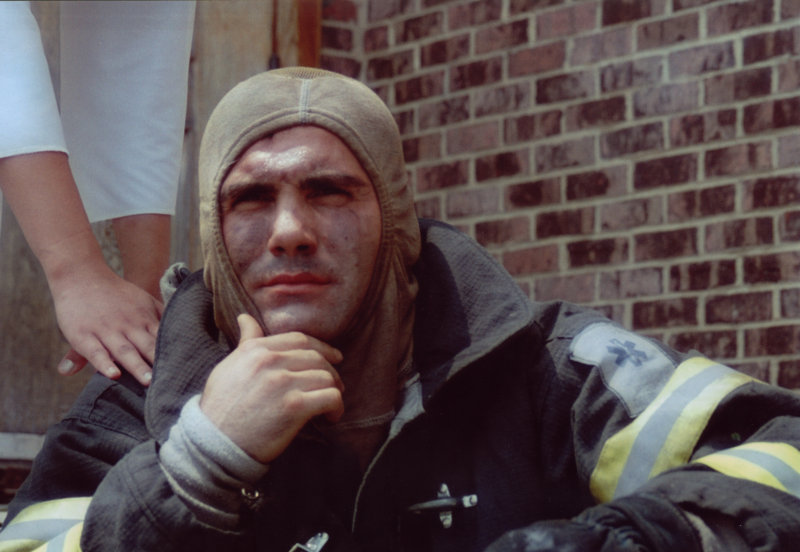 Fire Fighter Contemplating