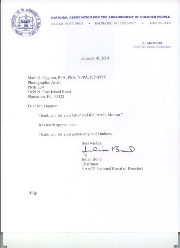 NAACP letter