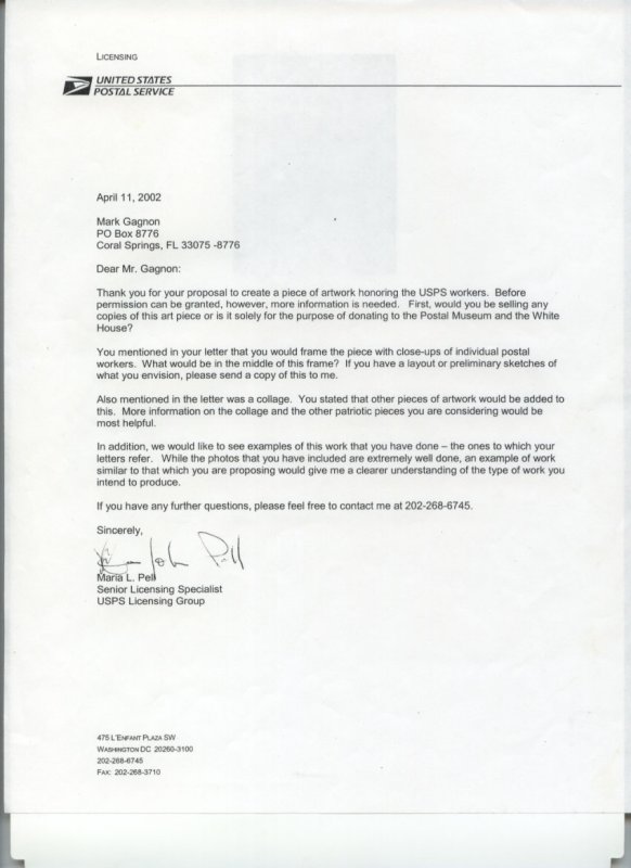 USPS letter