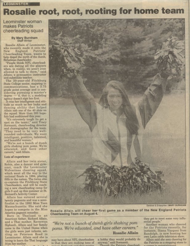 Rosalie, NE Patriots Cheerleader feature