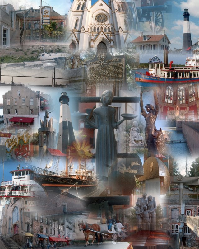 Savannah GA collage