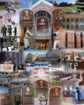 Baseball Hall of Fame collage