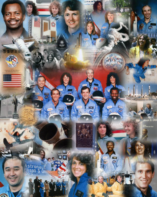 Challenger Space Shuttle collage