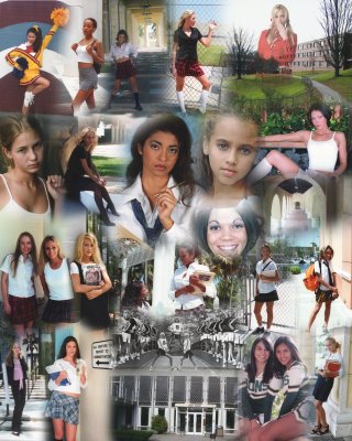 School Girl collage