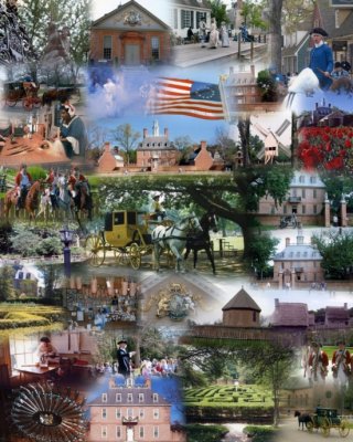 Colonial Williamsburg collage