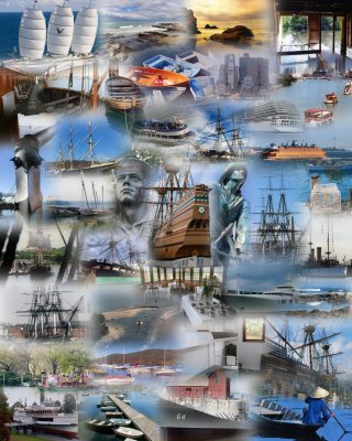 Ships collage