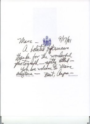 Gov of Maine letter