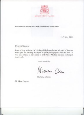 Kensington Palace letter
