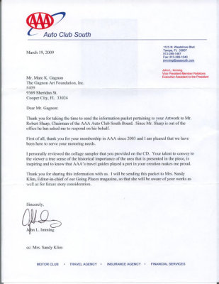 AAA letter to Gagnon