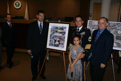 Parkland Commission accepts For Our Troops collage