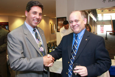 Mayor Scott Brook and Artist Gagnon