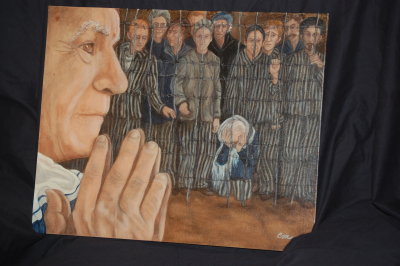 Holocaust Painting in Tribute to Jacques Weisel