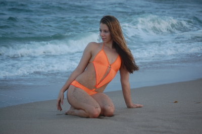 Allie on the beach