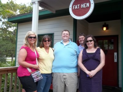 Friends at Fat Hen Restaurant